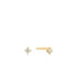 14kt Gold Natural Diamond Stud Earrings